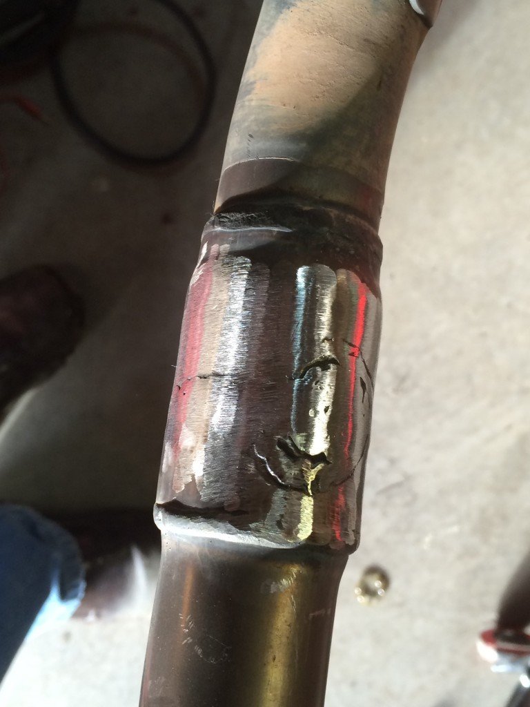 Yamaha WR250R exhaust gut modification